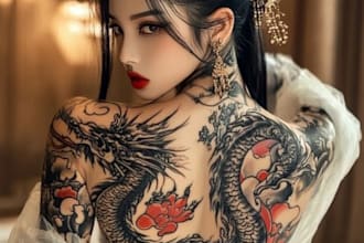 tailored japanese tattoo designs by expert