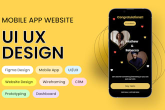 mobile app web app website UI UX design in figma saas app figma design