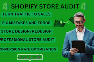 audit review your shopify store increase conversation rate to boost sales