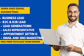 do sales representatives, business leads, sales closer, email and SMS marketing
