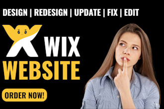 create wix website design, wix website redesign, wix studio website redesign wix