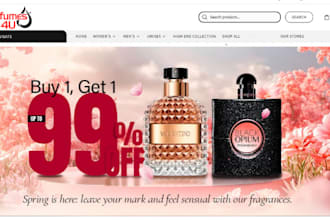 perfume shopify store cosmetics store cologne scent fragrance dropshipping store