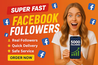 buy 5000 facebook followers fast, organically