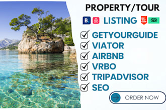 list and optimize your tour or property on airbnb getyourguide bokun viator