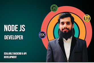 be your node js developer for backend and API development