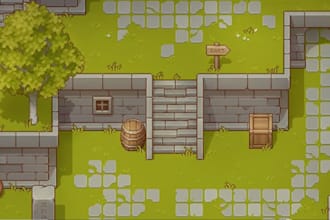 design game developer for rpg, fps moba, survival game art tile map sprite sheet