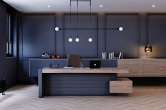 modern 3d office design,corona render,3ds max, furniture layout,2d floor plan