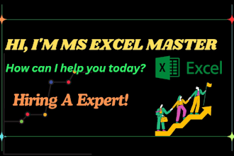 your excel master to fix,create and customize spreadsheets efficiently