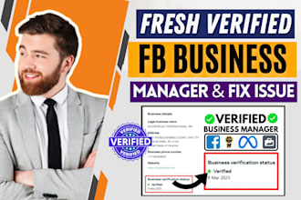create fresh verified fb business manager with ads account