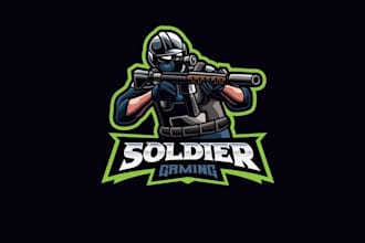 design high quality esport military logo with fastest delivery