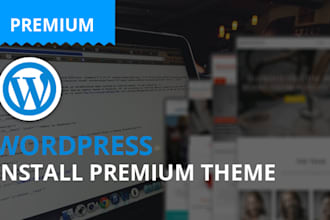 install wordpress premium theme