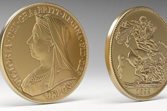 do quality 3d coin model printable 3d medallion 3d bas relief 3d coin design