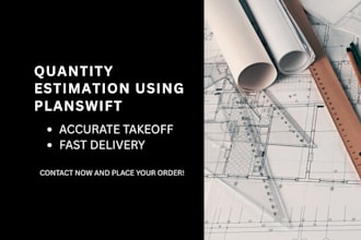 do quantity estimation takeoff using planswift