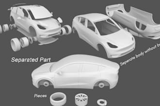 design realistic 3d toy cars drones boats submarine vehicle model car body parts