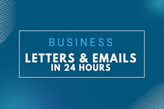 write business letters, emails and offers in 24 hours