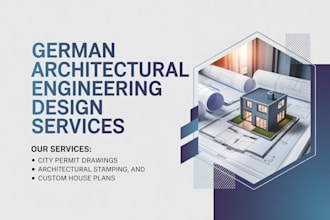 be your licensed deutsch architect for city permit drawings