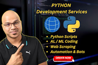 do python programming, coding projects and ai bots for you