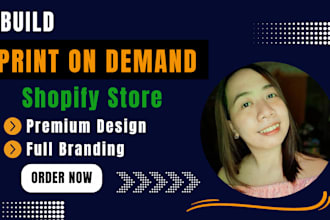 build shopify print on demand store printify