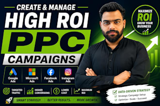 create and manage high ROI PPC campaigns