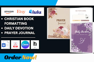 design and format daily devotional prayer journal christian ebook