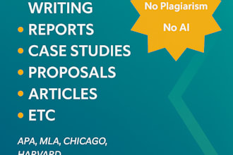 write research reports, online assignments, projects and summaries apa harvard