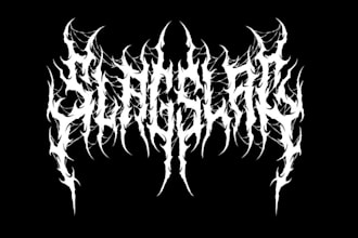 do a hardcore,heavy metal,psychedelic,metal font for your logo band or brand