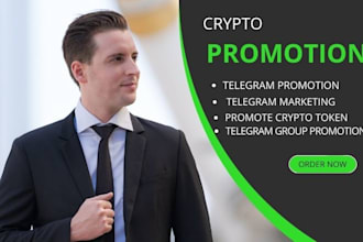 promote your crypto project in real telegram crypto groups