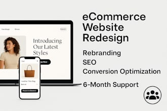 rebrand and launch your website with advanced strategies and 6 months support