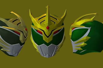 sculpt 3d cosplay head 3d helmet 3d model 3d mask halloween mask props 3d sword