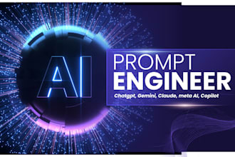 ai prompt engineer chatgpt, gemini, claude, copilot, meta ai gpt4 custom chatbot