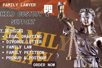 be family lawyer for child custody legal drafting divorce annulment disputes