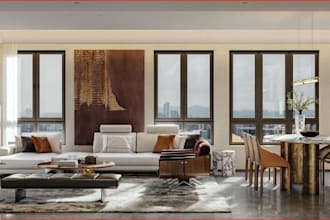 redesign a luxury 3d livingroom design,bathroom, cottage interior design,3ds max