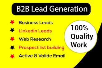 b2b leads, warm leads, email outreach, cold calling