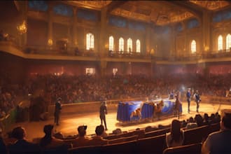 build 3d modern concert hall,dj booth,virtual staging,event center,d5 rendering