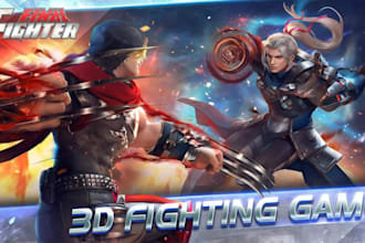 build 3d multiplayer fighting game, street fighter, shooting game, ios, web, pc
