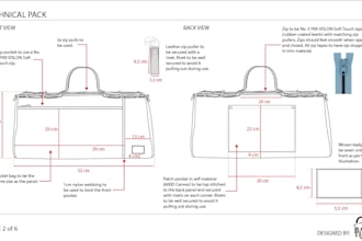 make tech packs and designs for bags