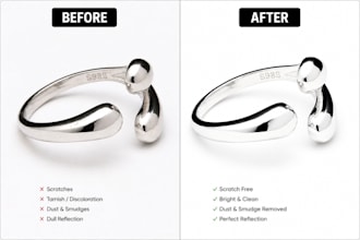 do high end jewelry retouching and professional jewelry photo editing