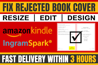 fix and resize your book cover for KDP and ingramspark