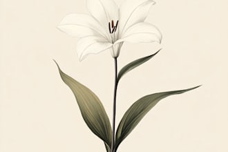 do watercolor botanical illustration of flowers, plants