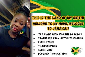 translate from english to jamaican patois for you