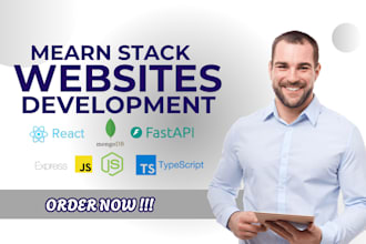 develop mern stack web app as a mern stack developer, full stack developer