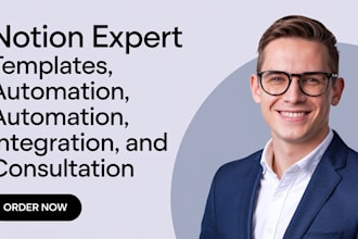 design custom notion template, student and startup workspaces automation