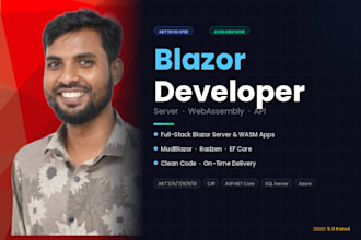 develop blazor server and webassembly app