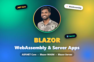 develop blazor server and webassembly app with asp dot net core