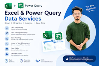 be your advanced excel and power query expert