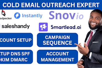 setup instantly saleshandy smartlead ai for cold email outreach