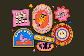 design cute eye catching sticker design for your business