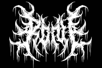 design a heavy metal logo