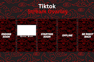 custom live stream overlays for tiktok and youtube shorts