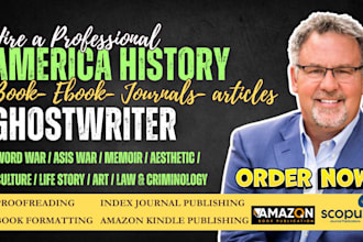 ghostwrite history and biography, america history, memoir, political science